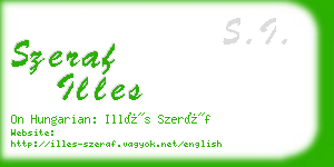 szeraf illes business card